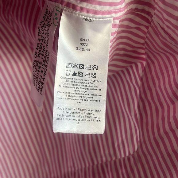 GANNI Ruffled striped cotton-poplin blouse - Picture 16 of 16